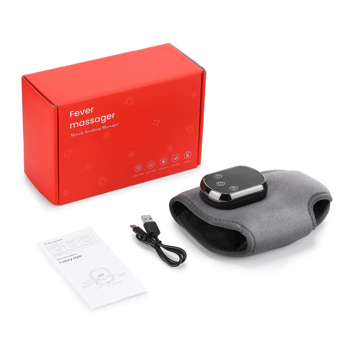 Heated Ankle Massager with Vibration Therapy for Pain Relief