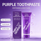 Purple Teeth Whitening Toothpaste for Stain Removal