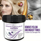 Keratin Purple and Blue Hair Mask for Removing Yellow and Orange Tones