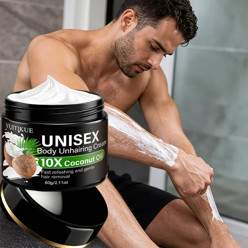 Coconut Oil Unisex Body Hair Removal Cream 60g - 6