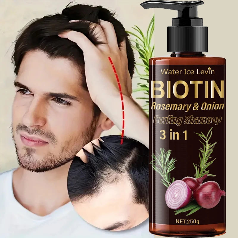 3-in-1 Biotin Rosemary and Onion Extract Hair Shampoo 250g - 4
