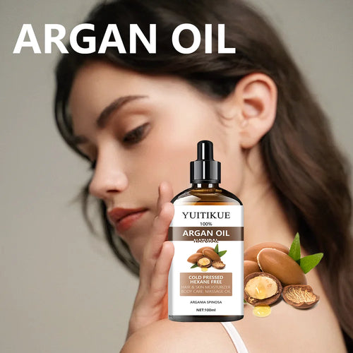 100 Percent Pure Cold Pressed Argan Oil For Hair Skin And Body 100g