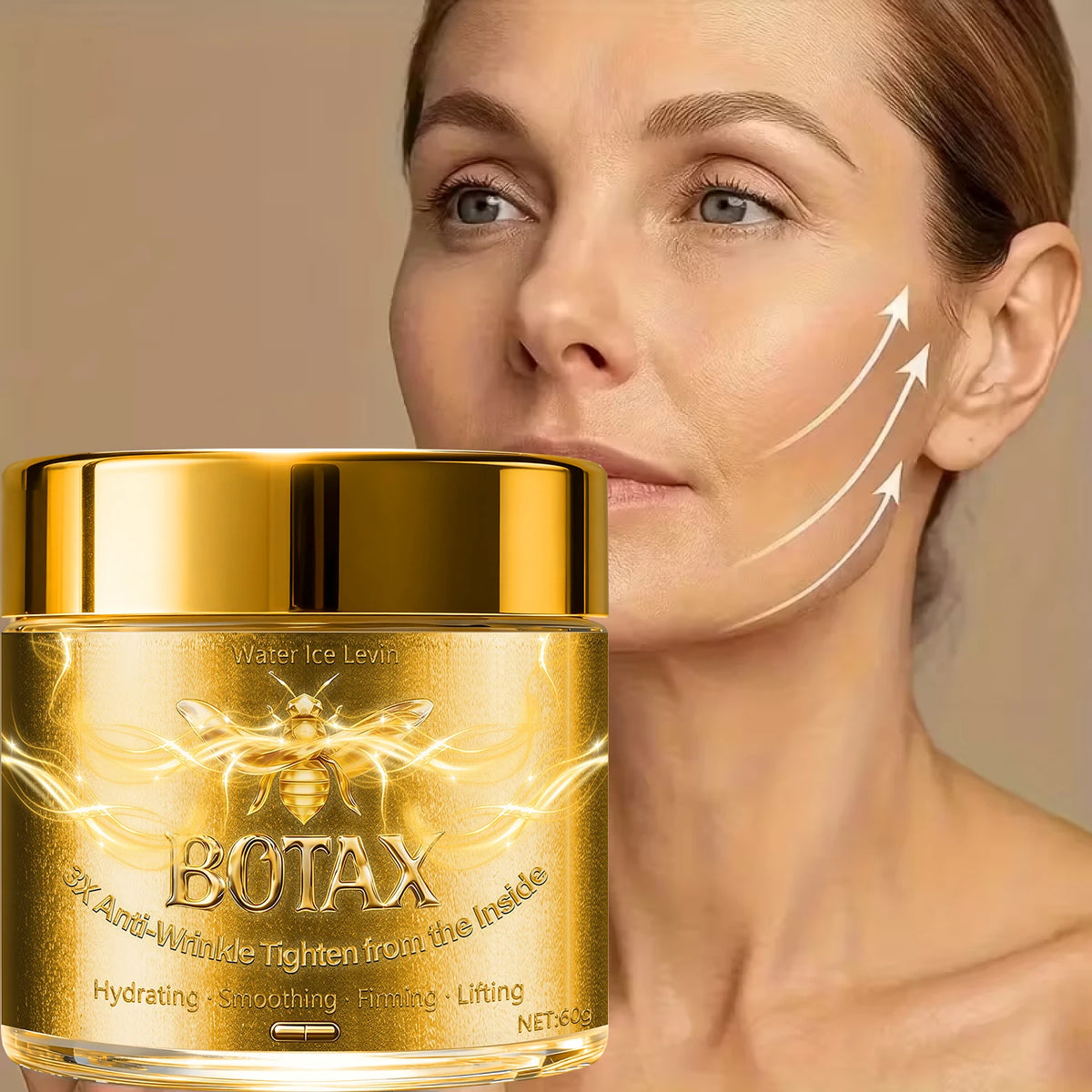 Bee Venom Anti Aging Face Cream Retinol Hyaluronic Acid Firming Moisturizer