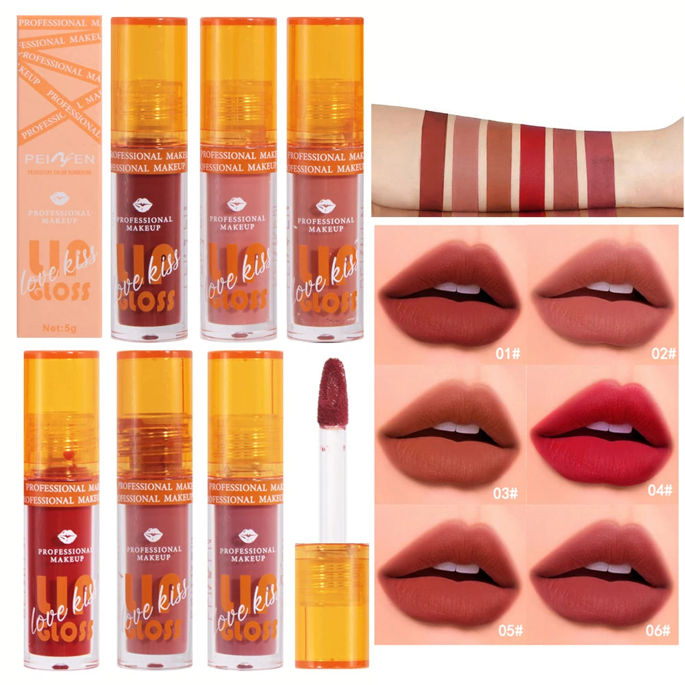 Matte Lip Gloss Waterproof Long Lasting Liquid Lipstick Berry Shades - 1