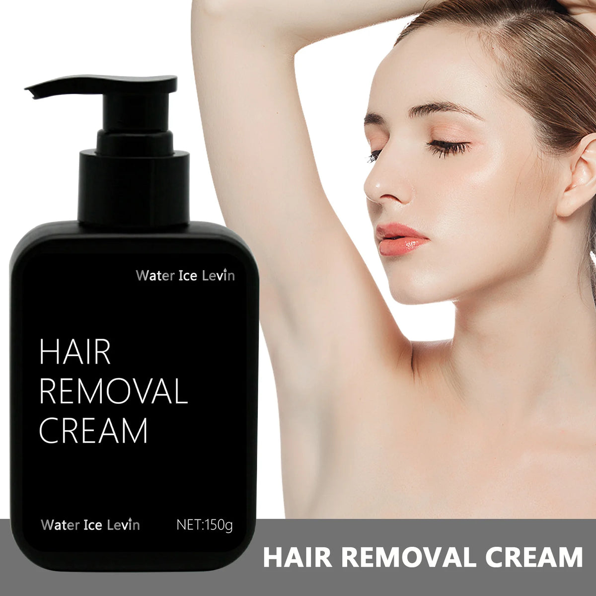 Water Ice Levin Painless Hair Removal Cream for Men and Women 150g
