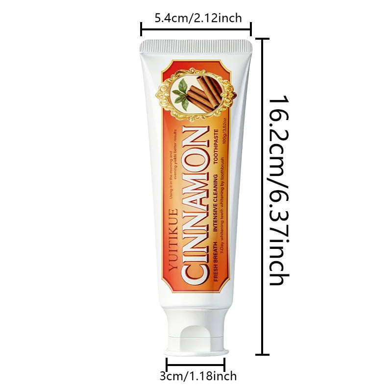 YUITIKUE Cinnamon Toothpaste Natural Teeth Whitening and Gum Care 100g