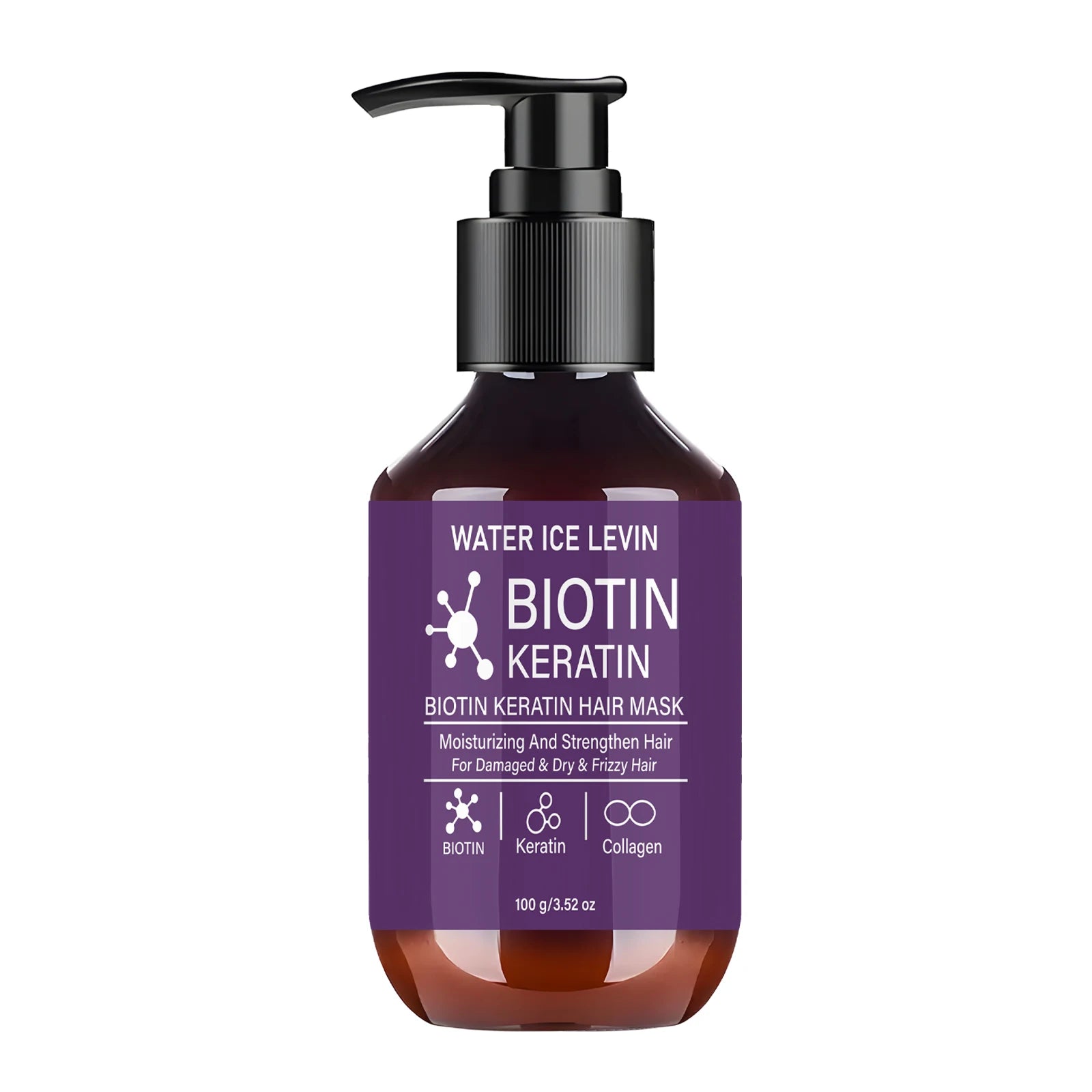 Keratin and Biotin Hair Mask Treatment for Dry and Frizzy Hair 100g - 11