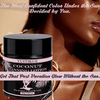 YUITIKUE Coconut Sunless Tanning Lotion Natural Bronzer for Body