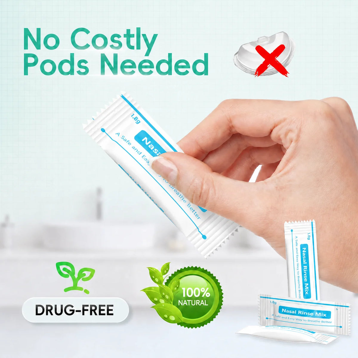 Electric Nasal Irrigator for Sinus Relief and Congestion