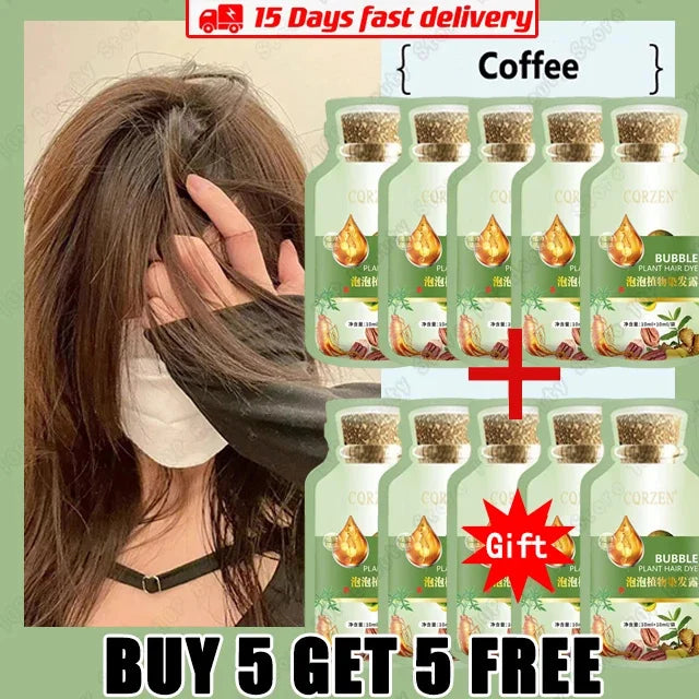 Natural Plant Herbal Extract Hair Dye Shampoo for Gray Hair Coverage - 19
