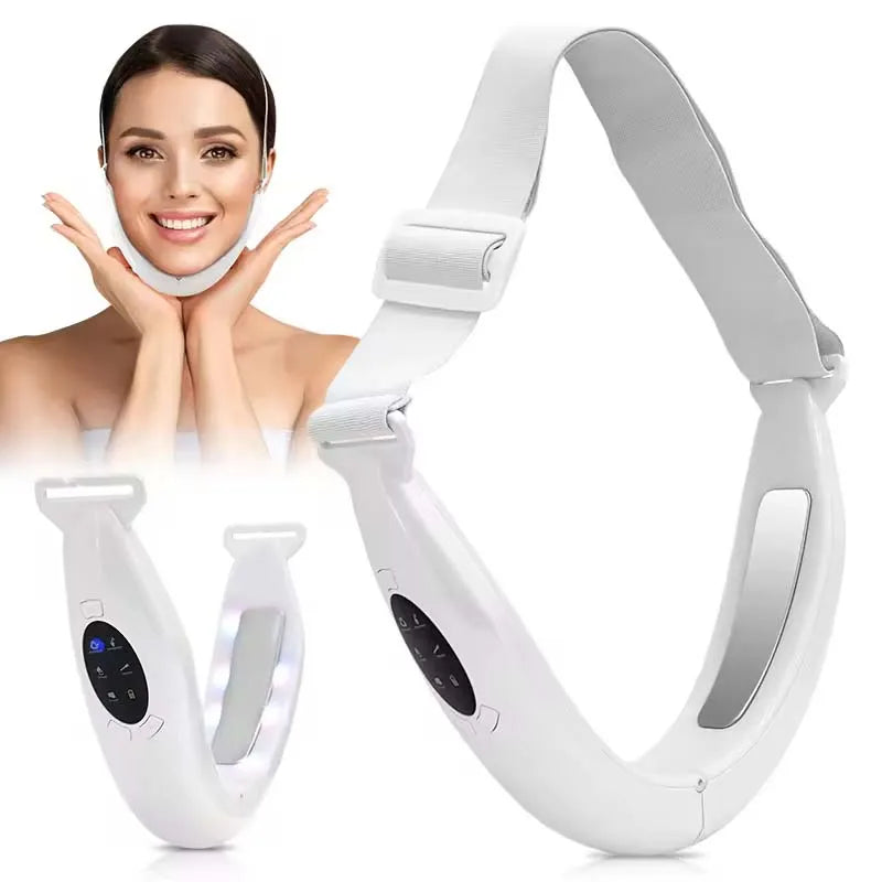 EMS V-Shape Face Lifting Massager Chin Slimming Beauty Tool - 1