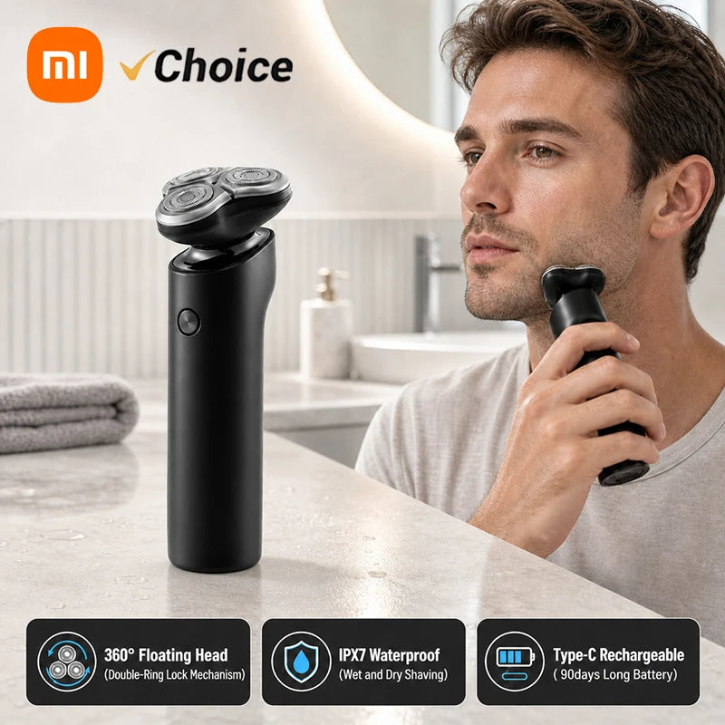 Xiaomi Mijia S500 Electric Shaver Rotary Razor Waterproof Beard Trimmer