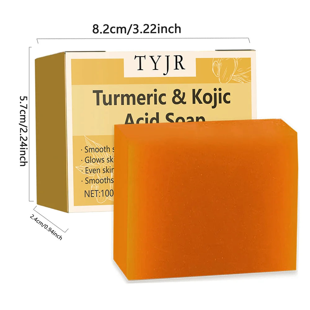 Turmeric Kojic Acid Soap Deep Cleansing Brightening Bar for Face and Body - 3
