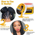 100g Pineapple Scented Braid Gel Smoothing Hairstyle Fixative Cream