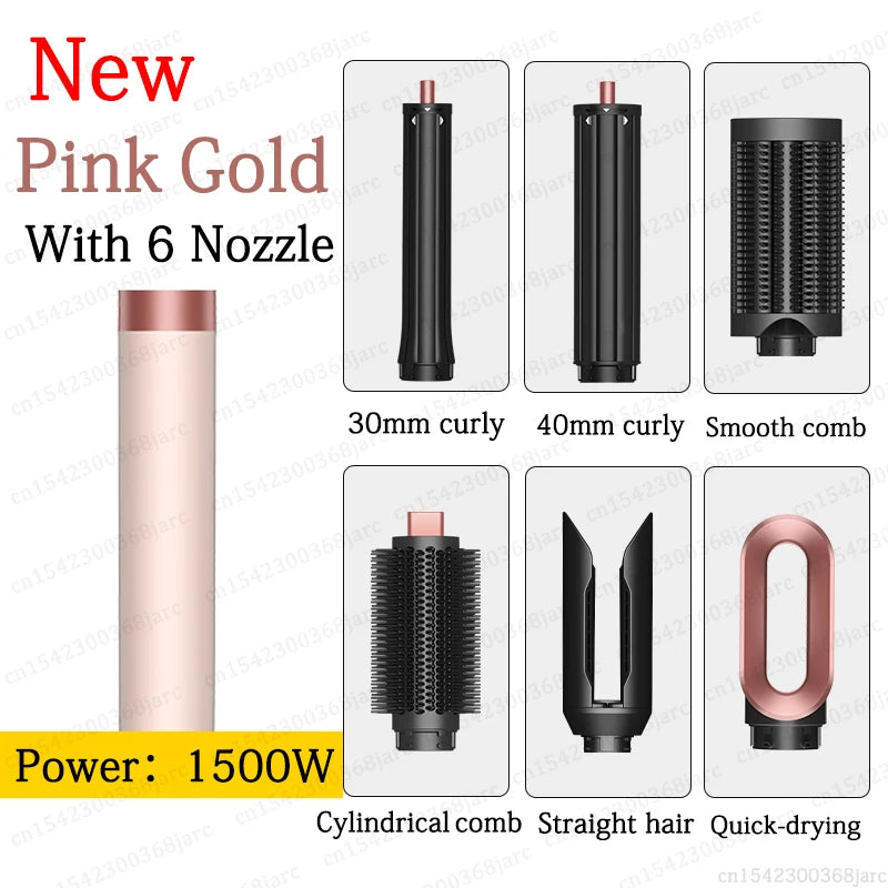 SenCiciMen 6 in 1 Hair Styler Curling Iron and Professional Dryer Brush - 33