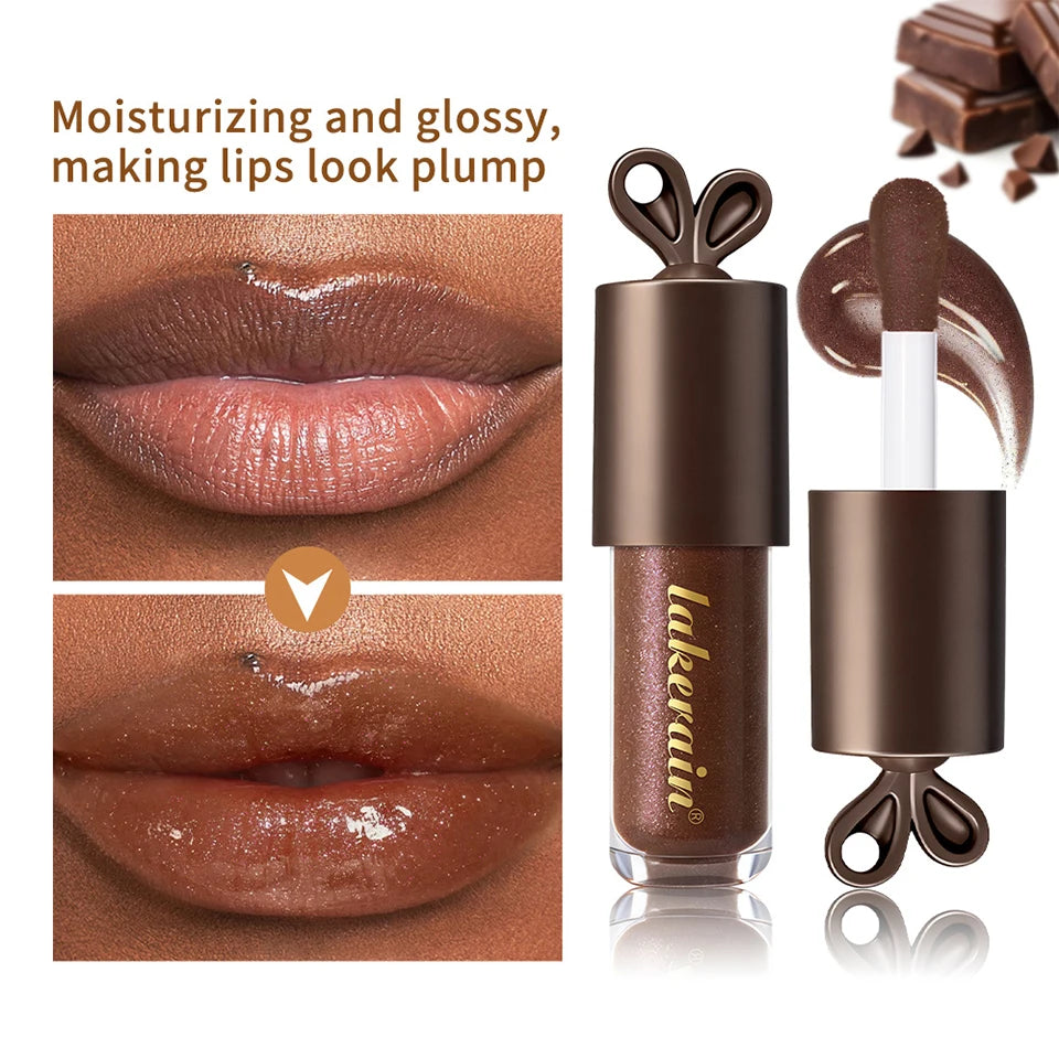 Chocolate Glow Moisturizing Plumping Lip Gloss - 10