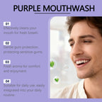 Portable Purple Mouthwash Sachets for Fresh Breath