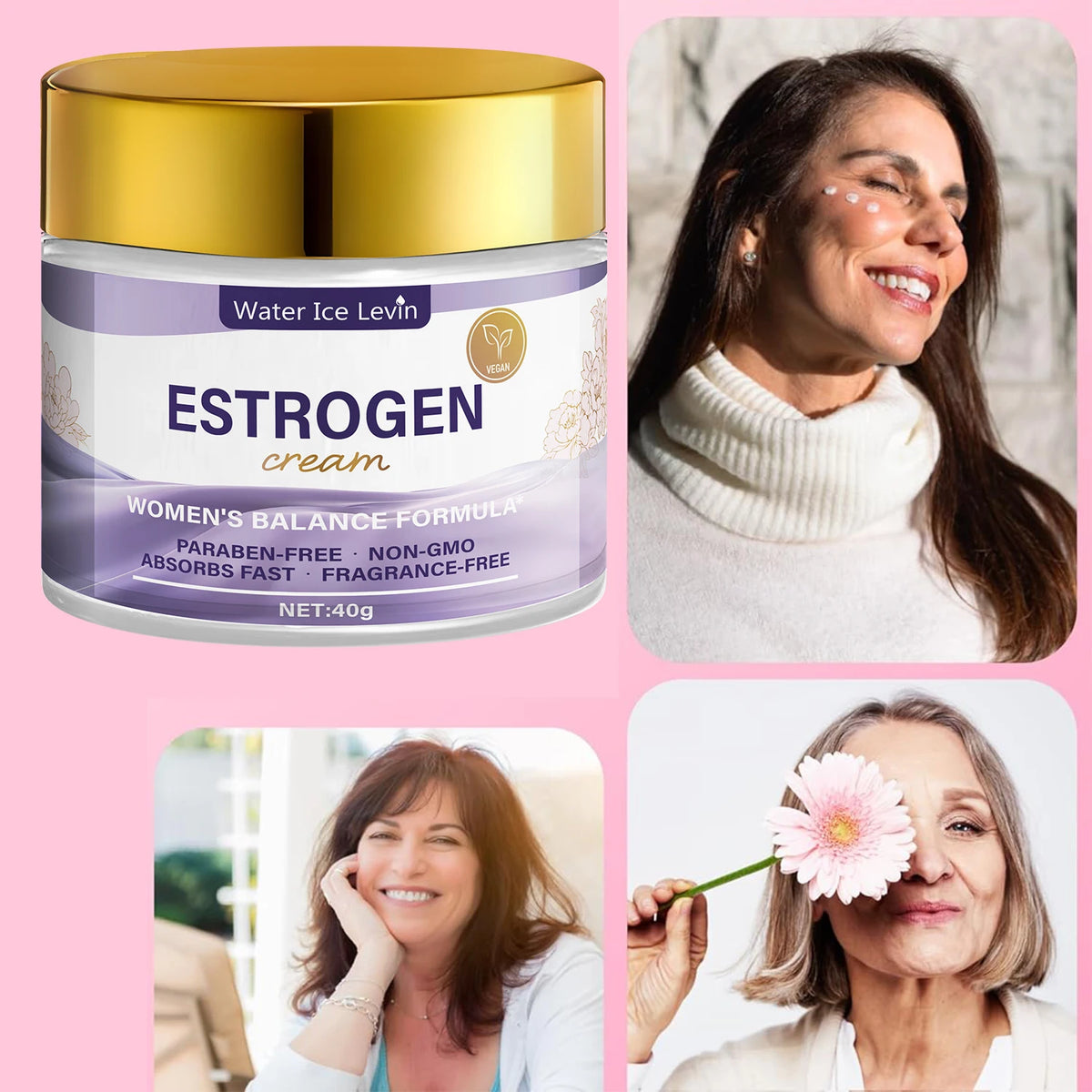 Estrogen Face Cream with Bee Venom and Vitamin E Moisturizing Formula