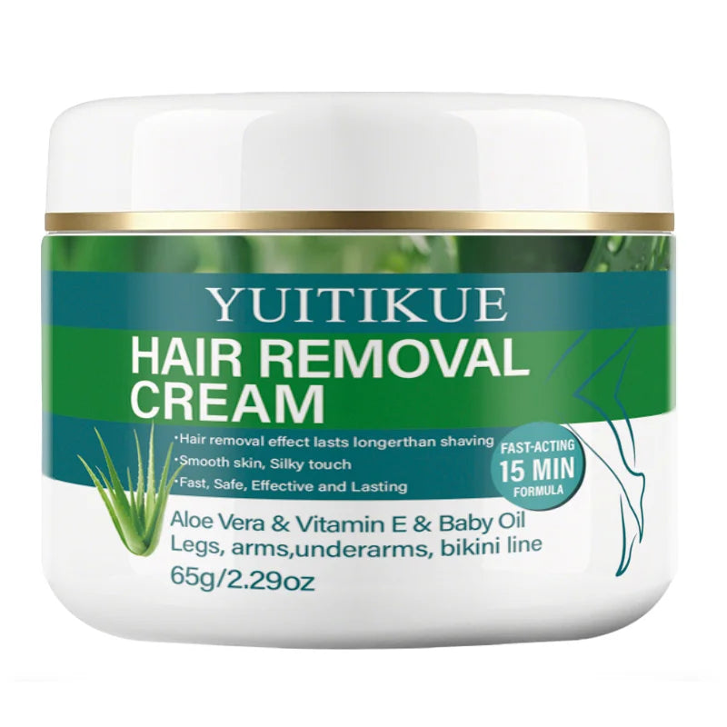 YUITIKUE Aloe Vera Hair Removal Cream Painless Smooth Skin Formula