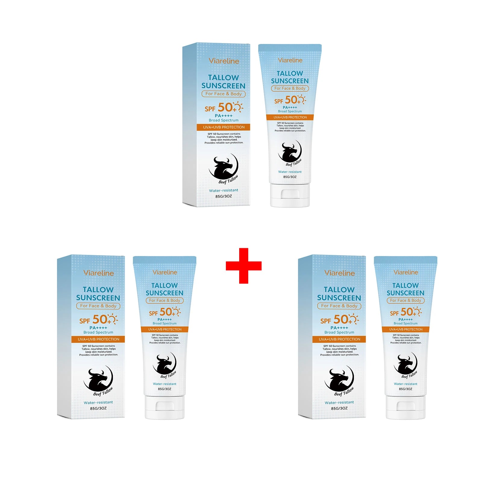 SPF 50 Tallow Sunscreen for Face and Body - 16