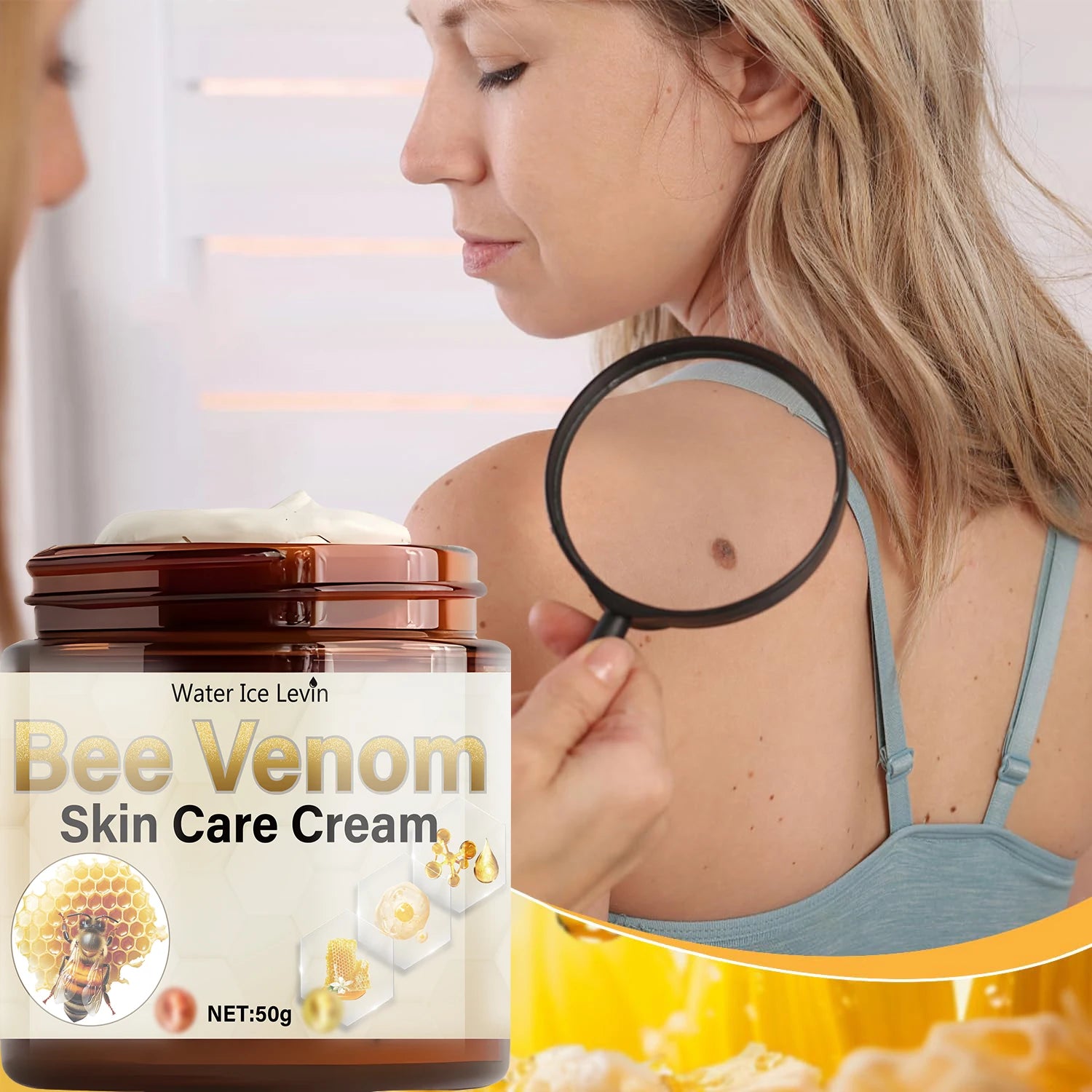 Bee Venom Anti Aging Face Cream Firming Moisturizer for Wrinkles - 9