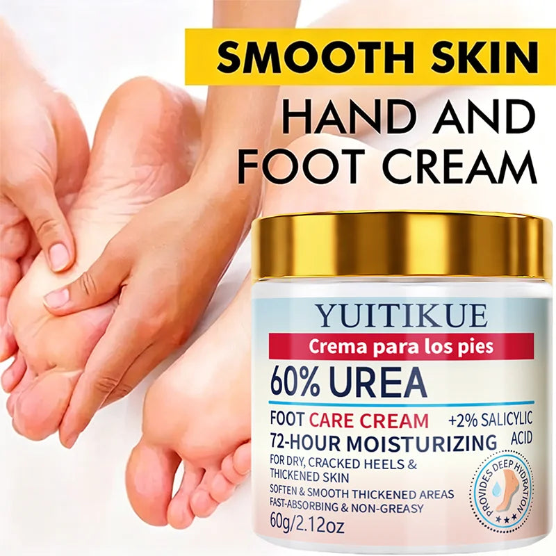 YUITIKUE 60% Urea Foot Cream for Cracked Heels and Dry Skin Repair