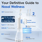 Portable Oral Irrigator and Electric Scalp Massager Set
