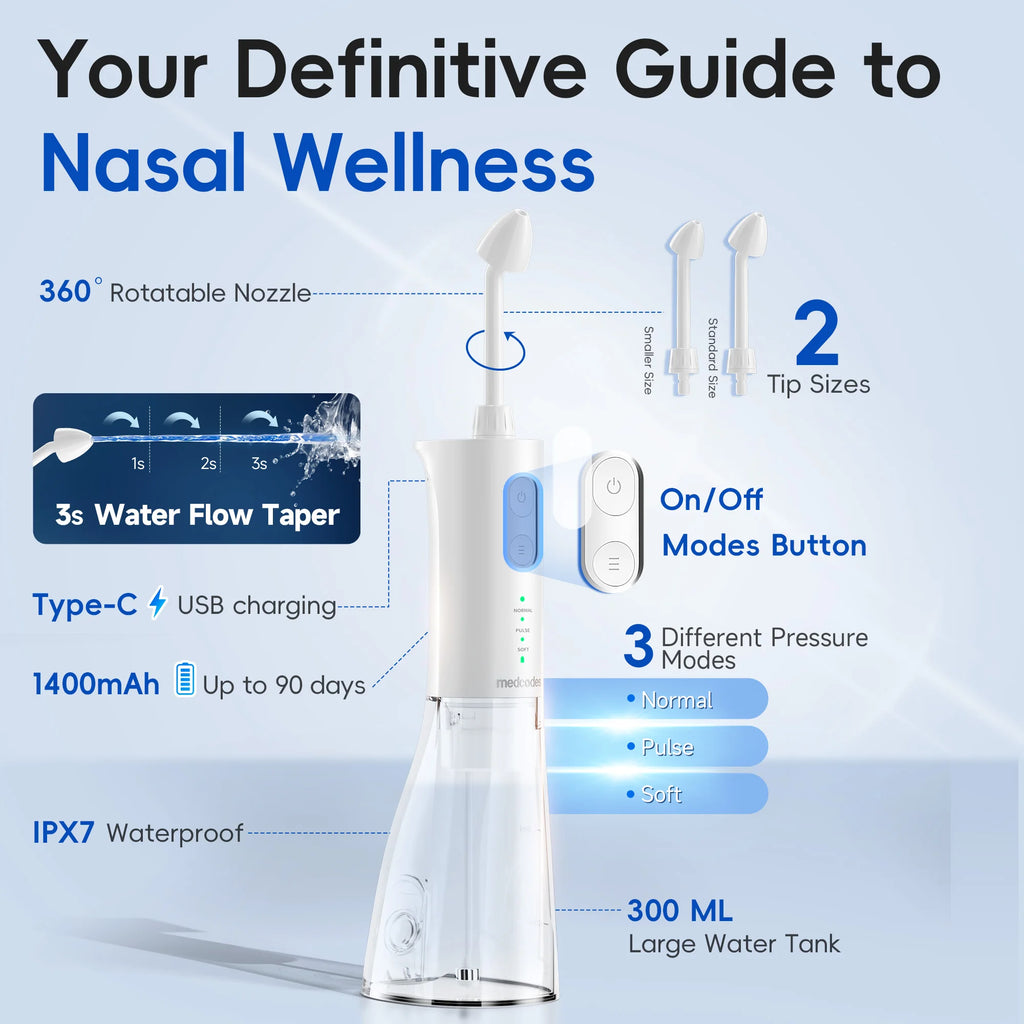 Electric Portable Nasal Irrigator for Sinus Relief
