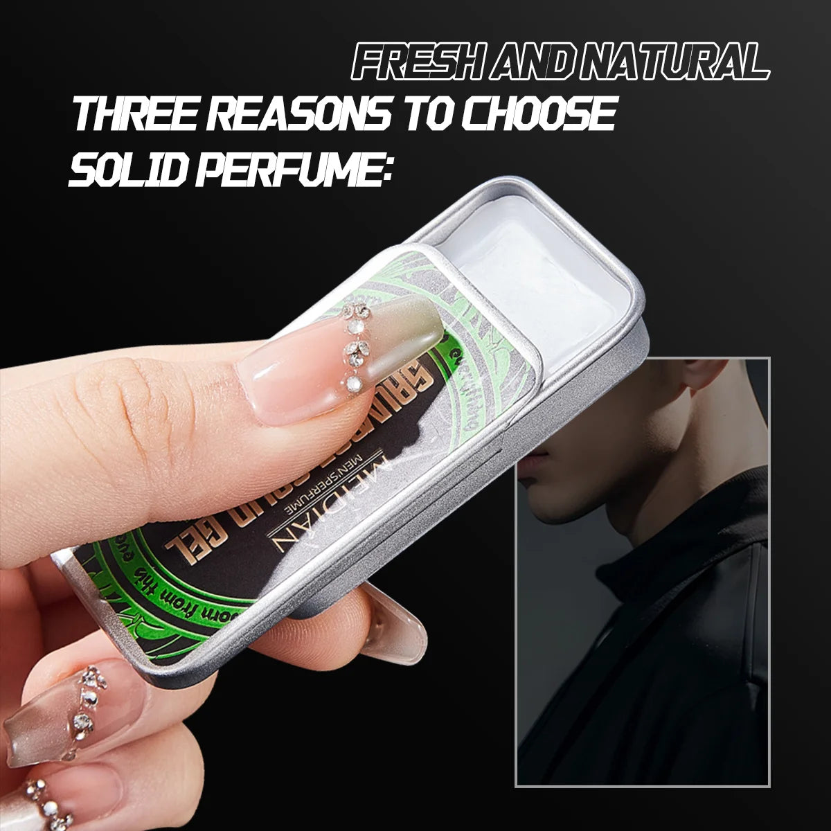 Solid Perfume Balm Portable Fragrance Tin for Men and Women