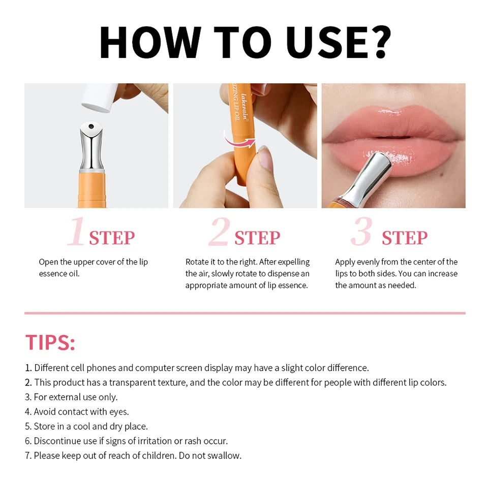 Hydrating Lip Oil Serum for Smooth and Plump Lips