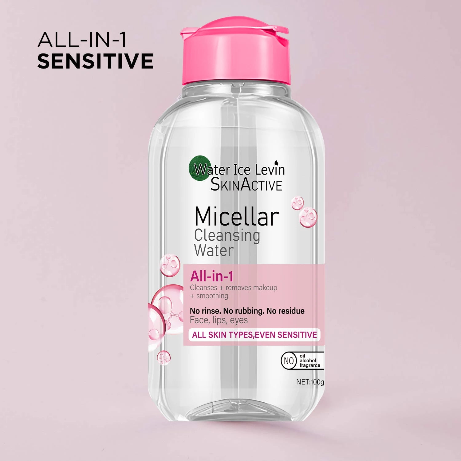 Water Ice Levin Micellar Water All in 1 Makeup Remover and Face Cleanser - 1