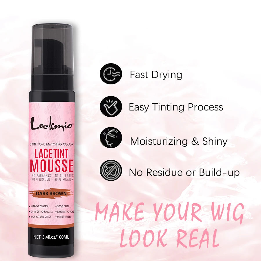 100ml Lace Tint Mousse Wig Frontal Coloring Spray - 2