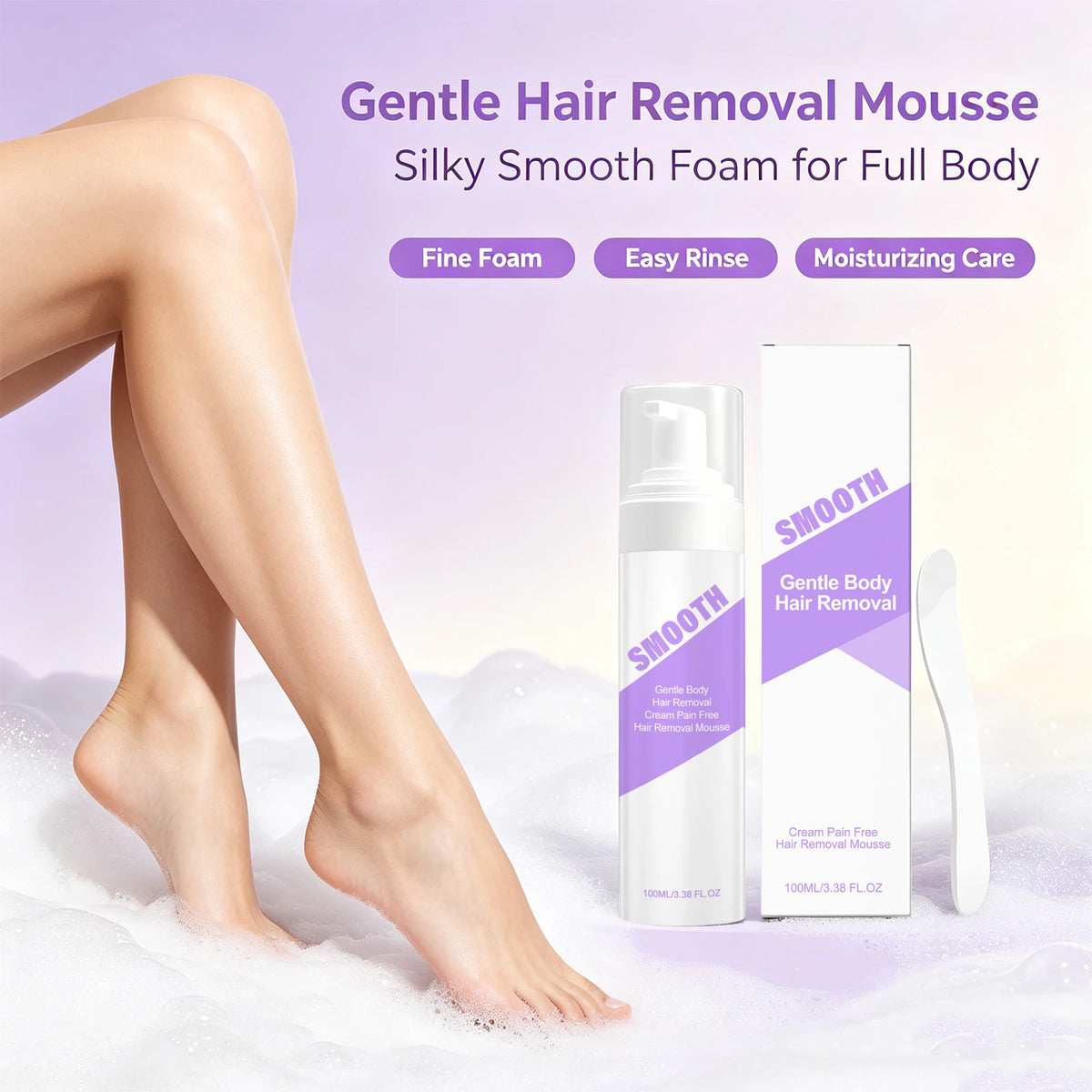 Painless Hair Removal Foam Mousse for Smooth Skin