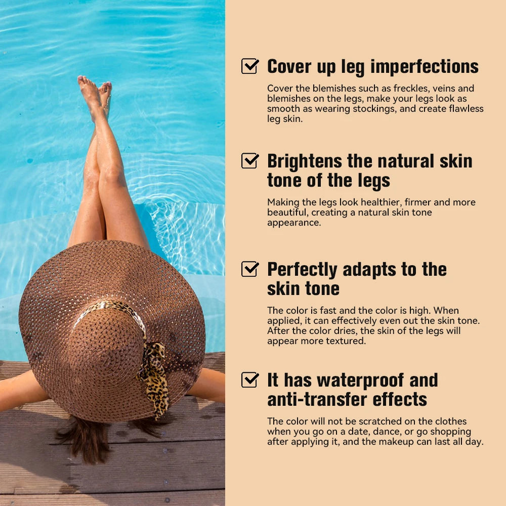 Waterproof Leg Makeup Foundation for Flawless Skin