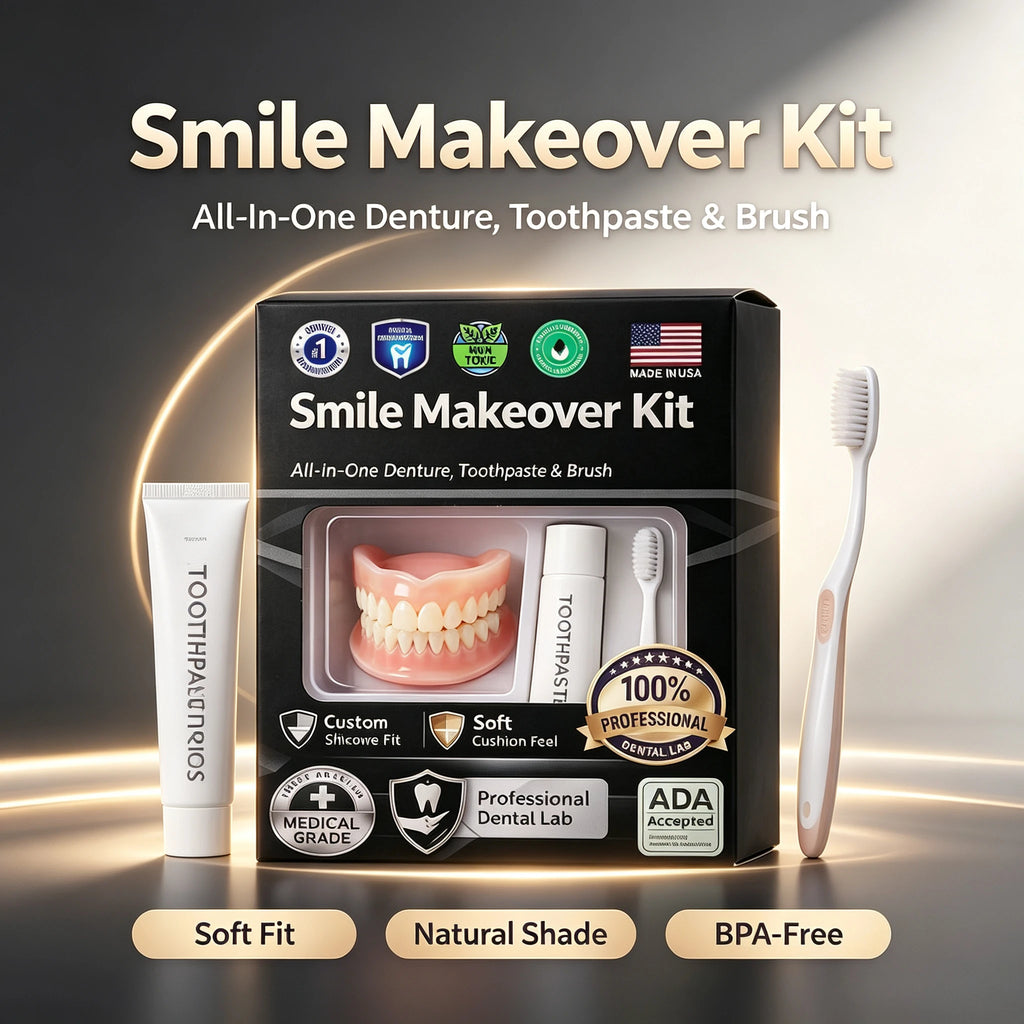 Moldable Silicone Denture Set for Instant Smile