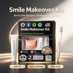 Moldable Silicone Denture Set for Instant Smile