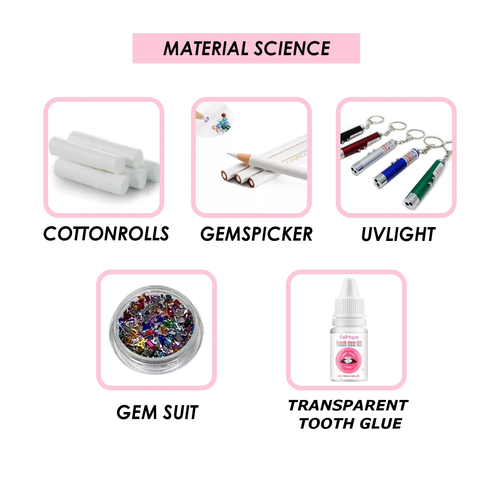 DIY Tooth Gem Kit for Sparkling Teeth Jewelry - 14
