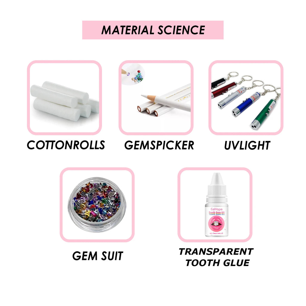 DIY Tooth Gem Kit for Sparkling Teeth Jewelry