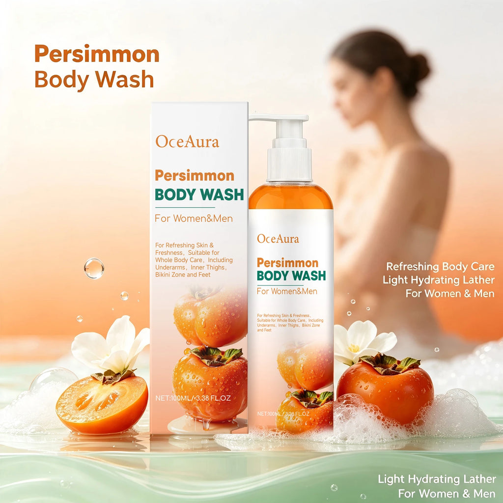 Natural Persimmon Odor Eliminating Body Wash for Men and Women