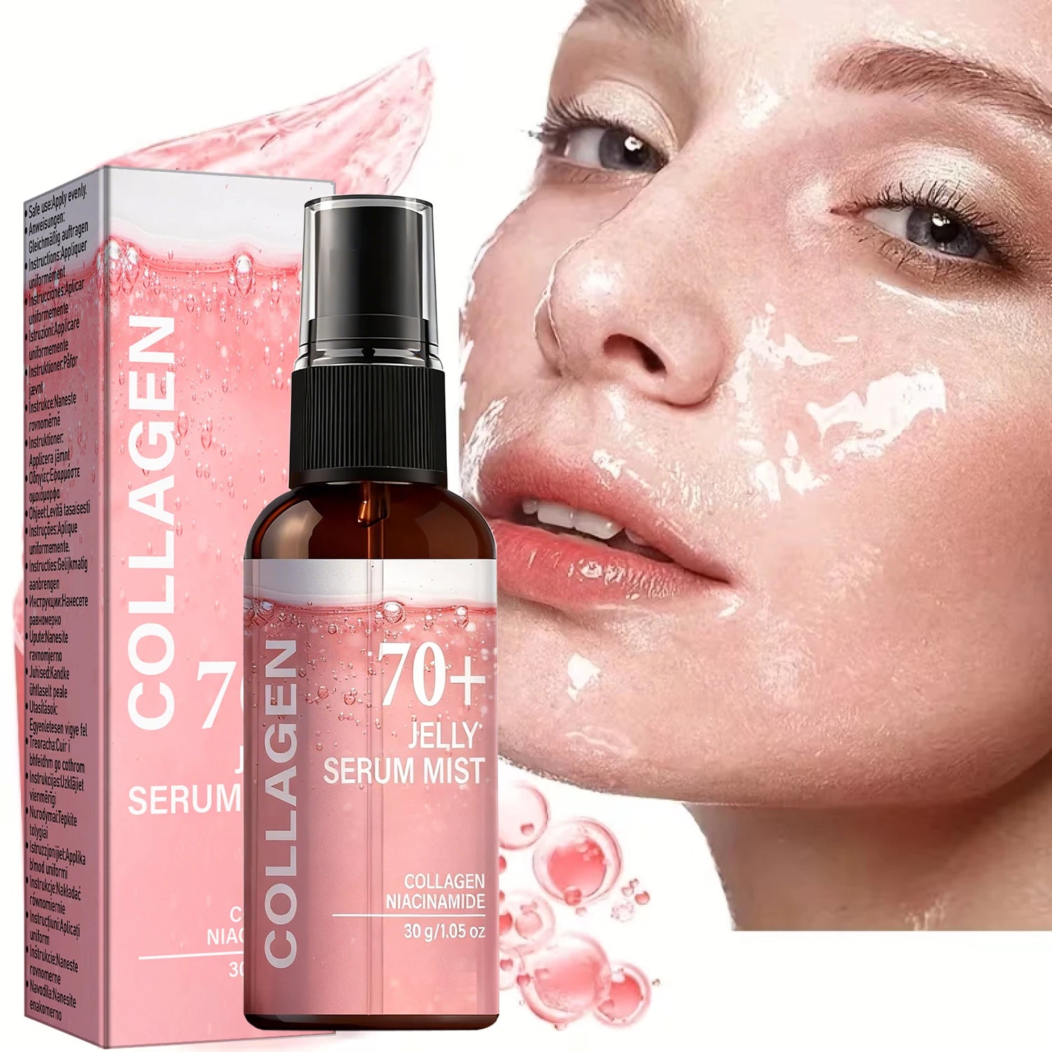 Collagen Jelly Serum Mist Anti Aging Hydrating Face Spray 30g - 3