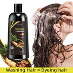Herbal Hair Dye Shampoo for Gray Hair Coverage 100ml
