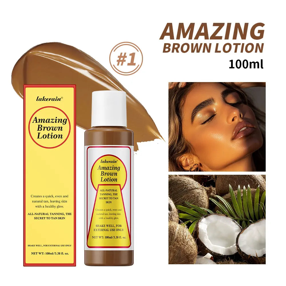 Sunless Tanning Body Lotion for Deep Bronze Glow