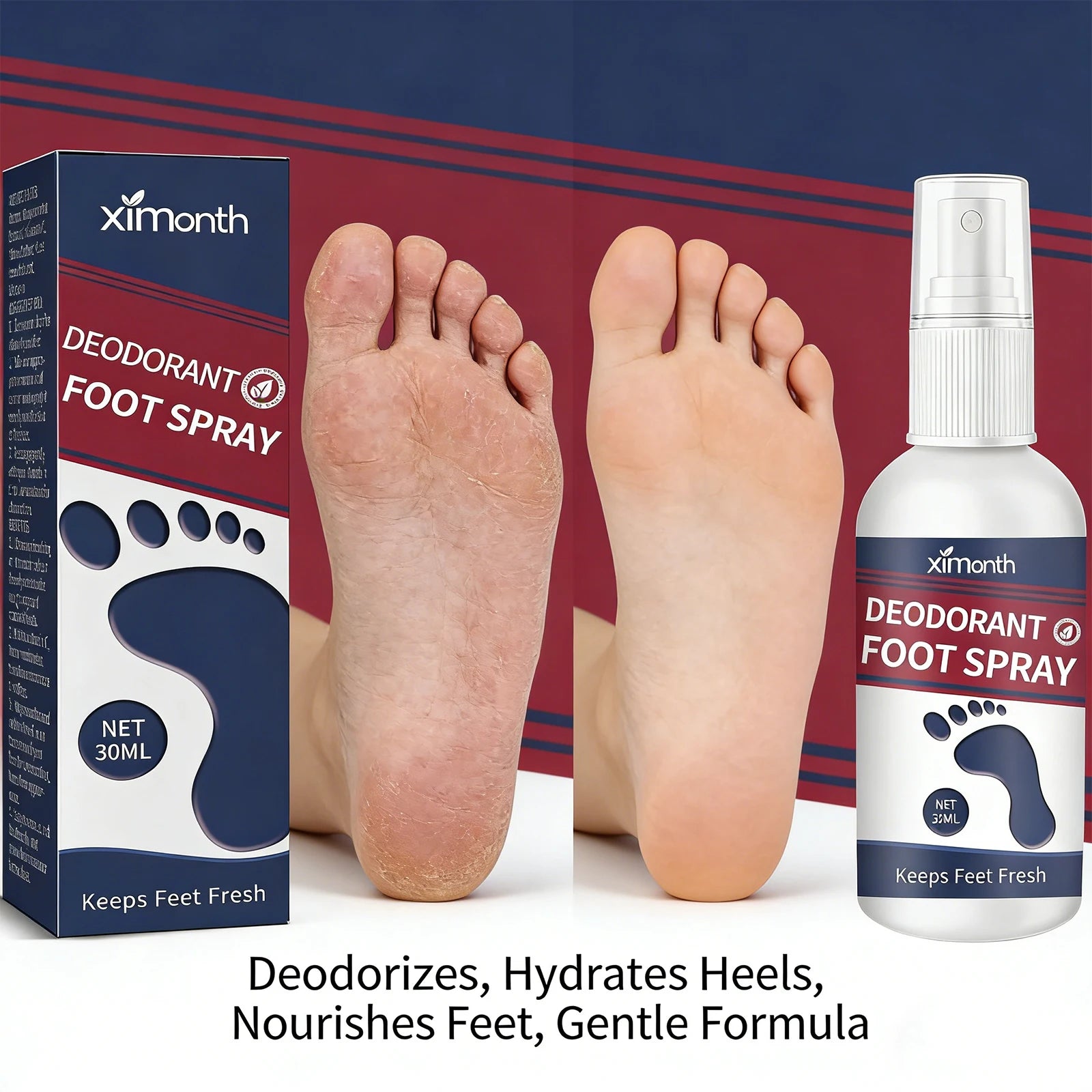Refreshing Foot Deodorizer and Moisturizing Spray - 2