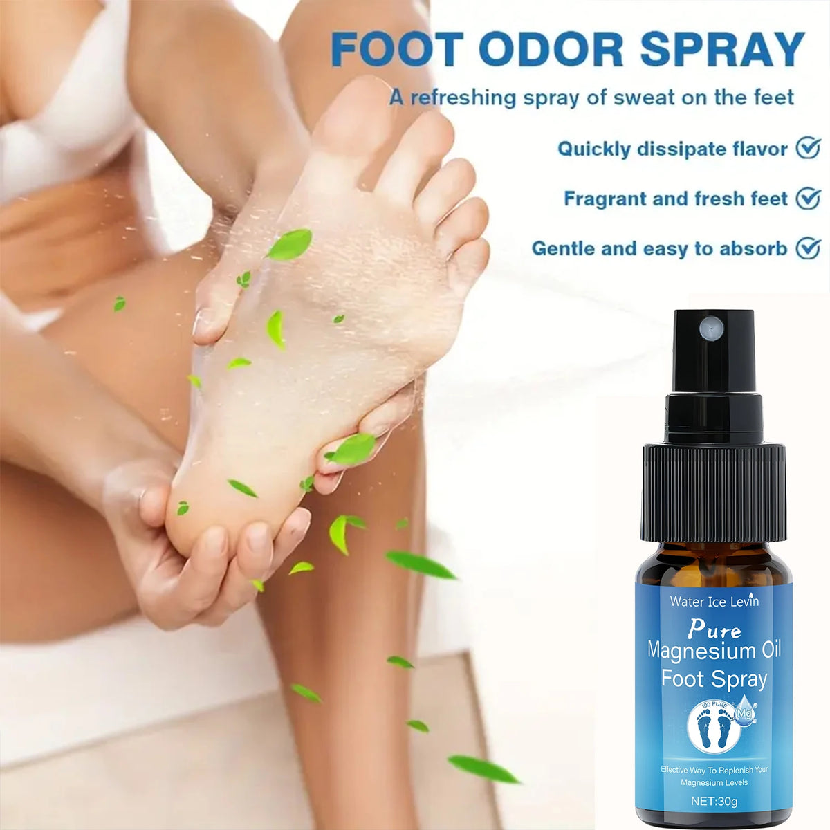 Magnesium Oil Foot Spray Soothing Relief for Tired Feet