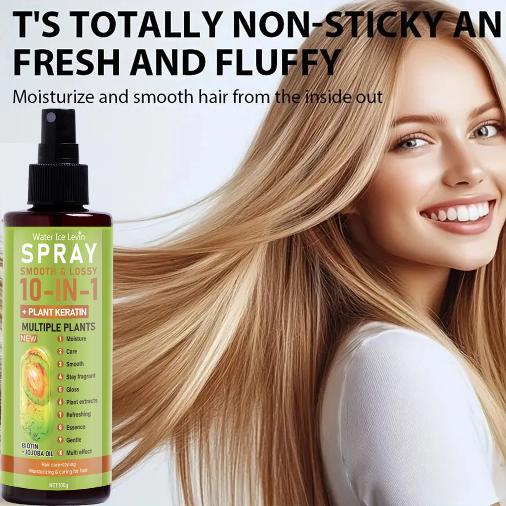 10 in 1 Hair Essence Spray with Plant Keratin Biotin and Jojoba Oil