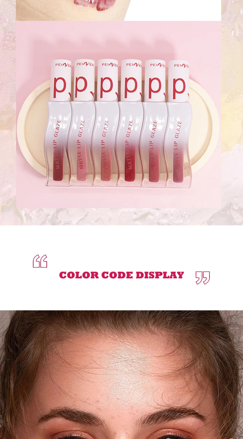 Long Lasting Matte Lipstick Waterproof Non Stick Lip Glaze