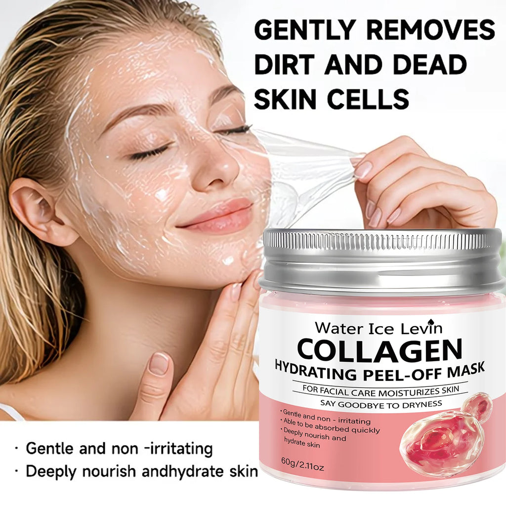 Collagen Hyaluronic Acid Peel Off Mask Hydrating Facial Treatment 60g
