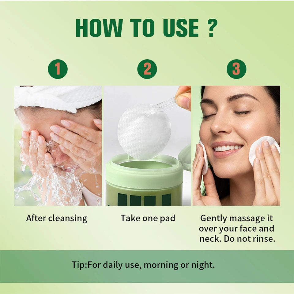 Brightening and Moisturizing Daily Facial Toner Pads