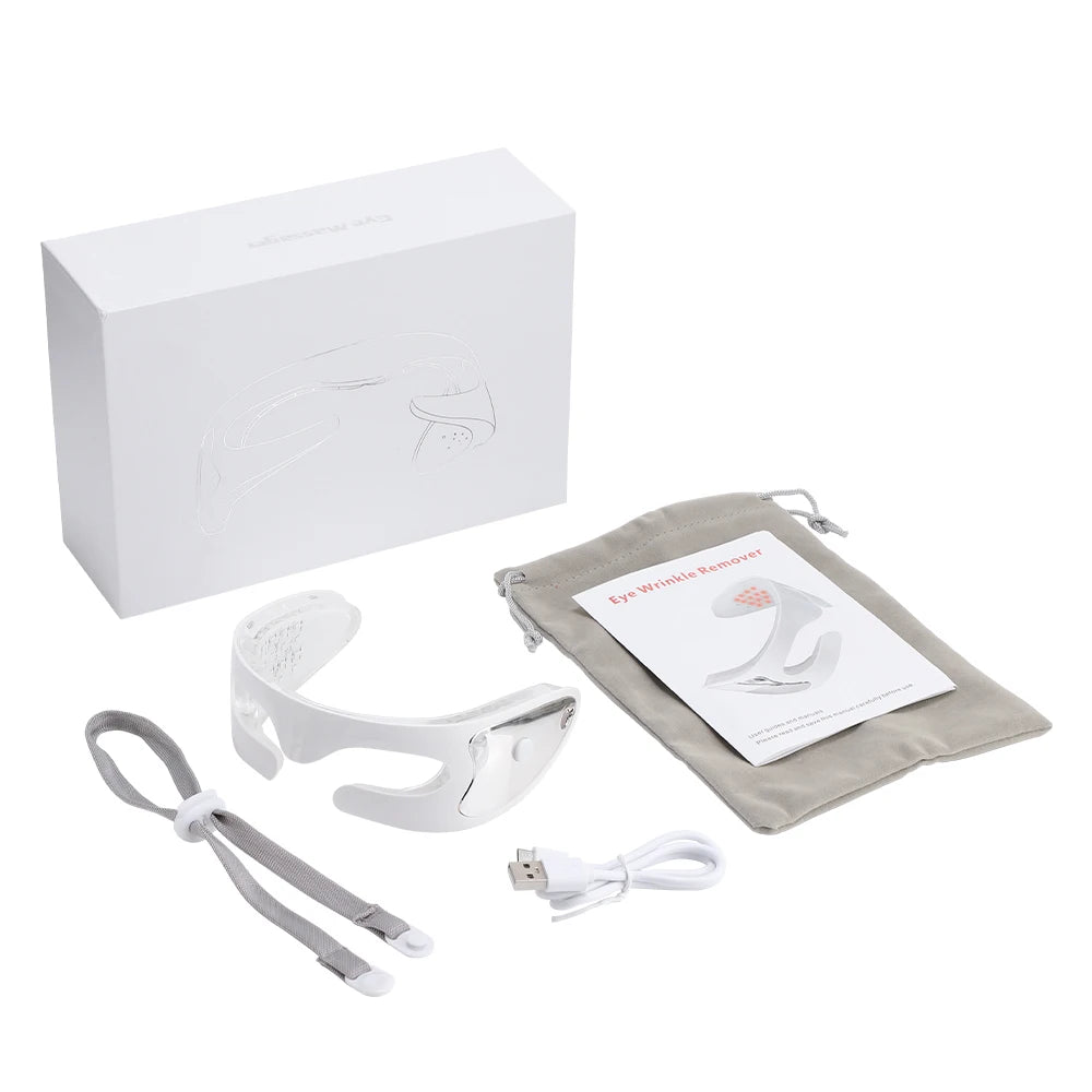 3D LED Red Light Therapy Eye Massager for Fatigue and Dark Circles