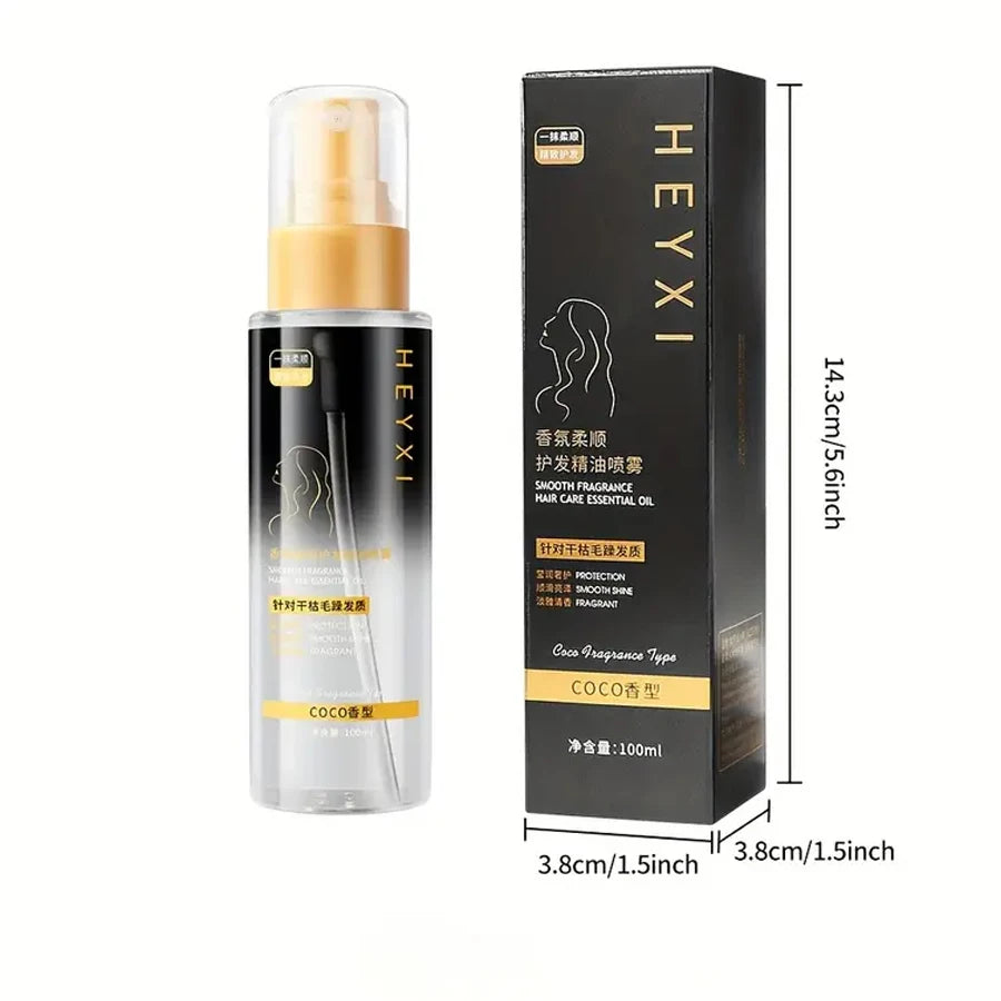 HEYXI Smooth Hair Care Essential Oil Spray for Dry Hair and Split Ends